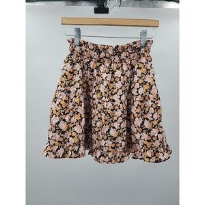 The Westside Floral Mini Skirt Sz M Boho Vacation Beachy Resort Prairie